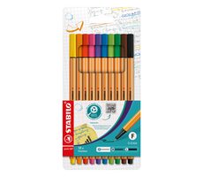 STABILO® point 88 - 10 ks sada - 10 různých barev