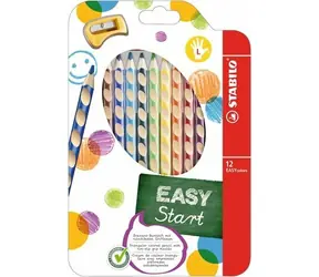 STABILO® EASYcolors - 12 ks sada s ořezávátkem - 12 různých barev