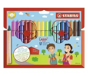 STABILO® Cappi - 18 ks sada - 18 různých barev