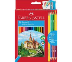 Faber-Castell Pastelky 36ks + ořezávátko, tužka a duo pastelky
