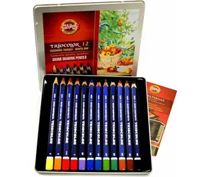 KOH-I-NOOR Trojhranné pastelky 3162 Triocolor silné 12 ks
