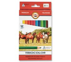 KOH-I-NOOR Trojhranné pastelky Triocolor 12ks