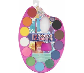 GRAFIX Paleta s vodovými barvami a štětcem Žlutá