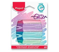 MAPED Zvýrazňovače Classic Glitter 4ks