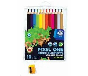 ASTRA Pastelky Pixel One 12ks Jumbo s ořezávátkem