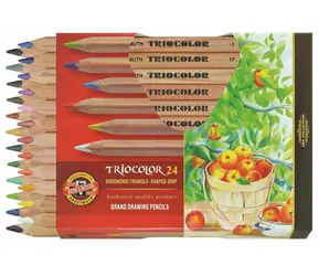 KOH-I-NOOR Trojhranné pastelky 3154 Triocolor Natur silné 24 ks