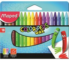 MAPED Trojhranné voskové pastelky Wax 18ks