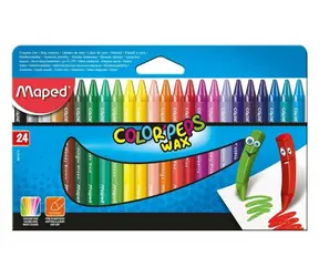 MAPED Trojhranné voskovky Color'Peps Wax 24ks