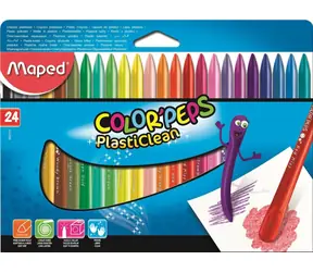 MAPED Trojhranné plastové pastely Color'Peps PlastiClean 24ks