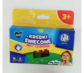 ASTRA BABY Voskovky Kostičky 16ks,8barev