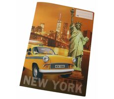 REAS-PACK Školní sešit 440 s 3D motivem NEW YORK / Formát: A4 / Počet stránek: 40 / Čistý