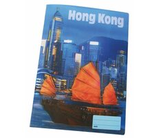 REAS-PACK Školní sešit 440 s 3D motivem HONG KONG / Formát: A4 / Počet stránek: 40 / Čistý