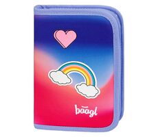 BAAGL Školní penál jednopatrový Hippie / 20x15x3 cm