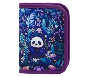 BAAGL Školní penál jednopatrový Jungle Panda / 20x15x3 cm