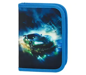 BAAGL Školní penál jednopatrový Závodní auto / 20x15x3 cm