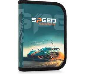 OXYBAG Školní penál jednopatrový Auto