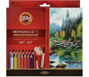 KOH-I-NOOR Akvarelové pastelky Mondeluz 3714 - 72 ks