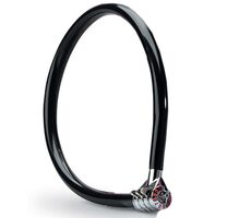 Master Lock 8631_black / Ocelové kombinační lanko na kolo 55cm černé