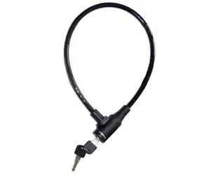 Master Lock 8269EURDPRO_black / Ocelové lanko na kolo 65cm černé