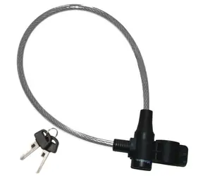 Master Lock 8269EURDPRO_transpar / Ocelové lanko na kolo 65cm průhledné