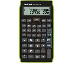 SENCOR SEC 105 GN / Kalkulačka / 10 místný LCD displej / 1xLR1130