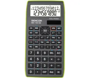 SENCOR SEC 150 GN / Kalkulačka / 10+2 místný LCD displej / 1xLR43