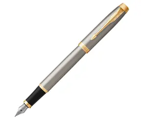 Parker IM Brushed Metal GT / plnicí pero / v krabičce: 1 modrý cartridge