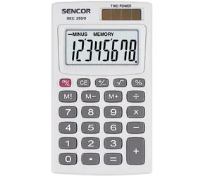 SENCOR SEC 255 / Kalkulačka / 8 místný LCD displej / 1xLR41