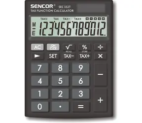 SENCOR SEC 332 T / Kalkulačka / 12 místný LCD displej / 1xLR1130