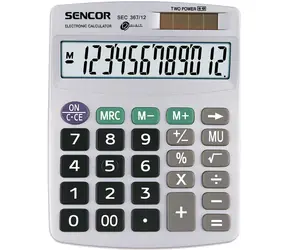 SENCOR SEC 367 / Kalkulačka / 12 místný LCD displej / 1xLR44