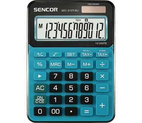 SENCOR SEC 372TBU / Kalkulačka / 12 místný LCD displej / 1xLR44