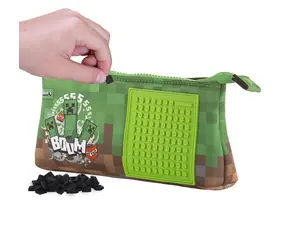 PIXIE CREW & MINECRAFT Velké pouzdro/penál / od 6 let
