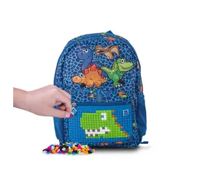 PIXIE CREW dětský batoh DINO modrá / od 6 let