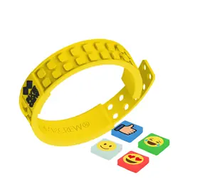 PIXIE CREW Kreativní náramek EMOJI žlutý / od 6 let