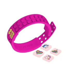 PIXIE CREW Kreativní UNICORN náramek tématický fuchsiový s jednorožci / od 6 let