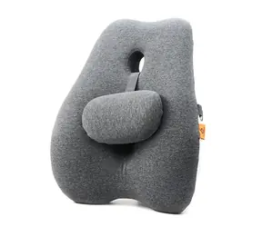 Powerton Bederní opěrka šedá / ergonomická / paměťová pěna