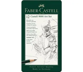 FABER-CASTELL Castell 9000 Art Set Grafitová tužka - plechová krabička 12 ks