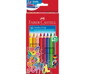 FABER-CASTELL Jumbo Grip - Pastelky - papírová krabička 10 ks