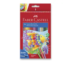 FABER-CASTELL Classic Colour - Pastelky akvarelové - papírová krabička 36 ks