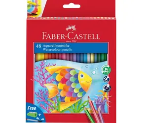FABER-CASTELL Classic Colour - Pastelky akvarelové - papírová krabička 48 ks