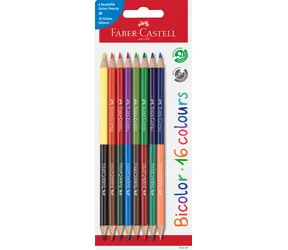 FABER-CASTELL Bicolor - Pastelky - papírová krabička 8 ks