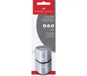 FABER-CASTELL Grip 2001 Trio Ořezávátko stříbrná