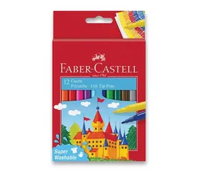 FABER-CASTELL Castle Fixy - papírová krabička 12 ks