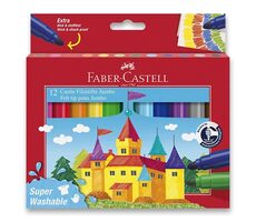 FABER-CASTELL Jumbo Fixy - papírová krabička 12 ks