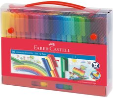 FABER-CASTELL Connector Fixy - plastová taška 60 ks