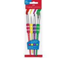 FABER-CASTELL Stětce na malování - blistrová karta 4 ks