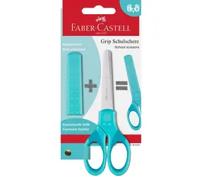 FABER-CASTELL Grip Dětské nůžky tyrkysová
