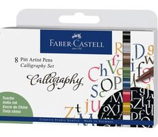 FABER-CASTELL Pitt Artist Pen Calligraphy Popisovač - sada 8 ks
