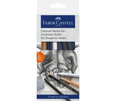 FABER-CASTELL Charcoal Sketch sada 7 ks