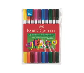 FABER-CASTELL Oboustranné fixy - 10 ks